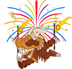 Celebration Dragon - Intersex w/ Fireworks