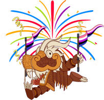 Genderfluid Dragon - Fireworks